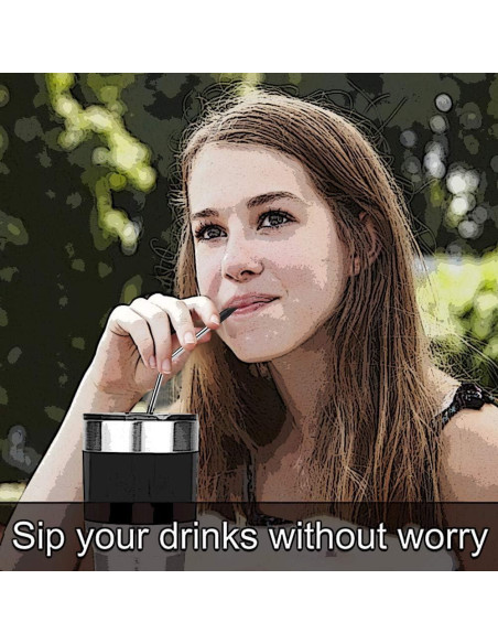 Accmor 44 Tapas de Silicona Reutilizables para Pajitas de Metal 6mm