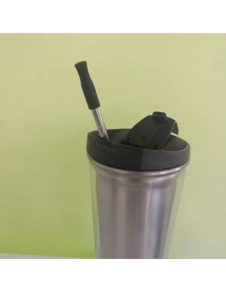 Accmor 44 Tapas de Silicona Reutilizables para Pajitas de Metal 6mm