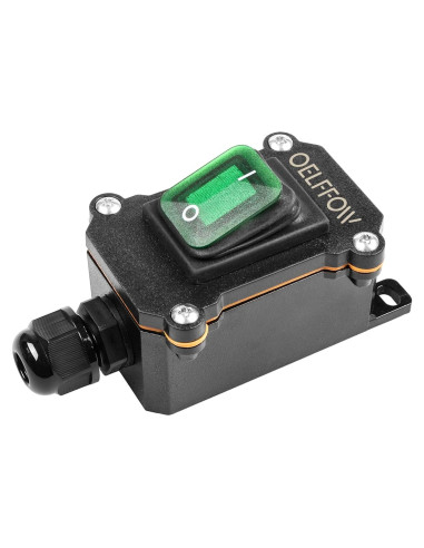 Interruptor de Palanca Impermeable Minyu Verde 20A IP66