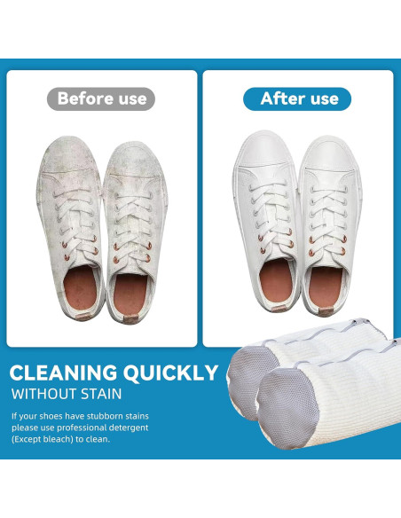 Bolsas de Lavado de Zapatos Limaap - 2 Pcs Microfibra Blanca Bolsas de Lavado de Zapatos Limaap - 2 Pcs Microfibra Blanca