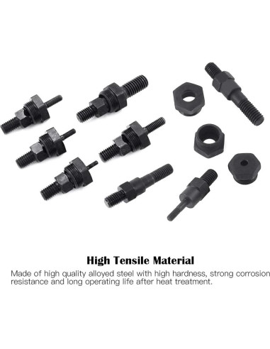 Hilitchi 6PCS Mandril de Tuerca Remachadora SAE y Métrico