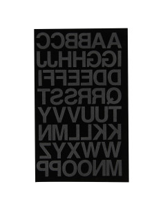Letras Termoadhesivas Dritz Bloque 2.54 cm Negro Flock Suave