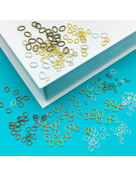 1200 Anillas de Salto Abiertas YaeYur Acero Inoxidable DIY