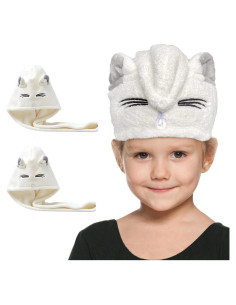 Toalla para el Cabello Microfibra SISITEN Azul y Rosa 65x25cm