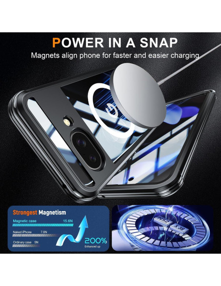 Funda Magnética para Google Pixel 9A - Protección 360 Negra