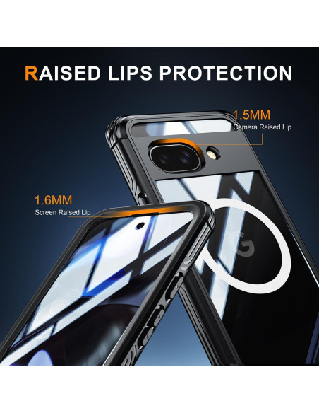 Funda Magnética para Google Pixel 9A - Protección 360 Negra