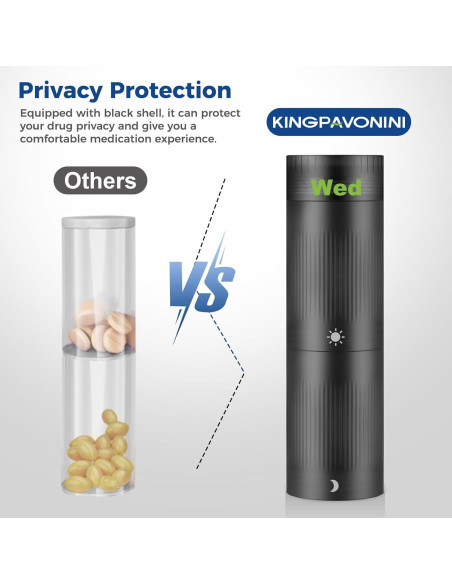 Organizador Semanal de Pastillas KingPavonini 2/3 Veces al Día