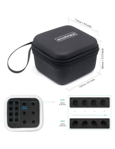 Organizador Portátil Hadwoer para Cuchillas Cricut - Funda Negra