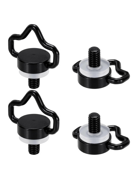 Tornillo en D Acero Inoxidable PATIKIL 4 Pcs 23 mm Negro