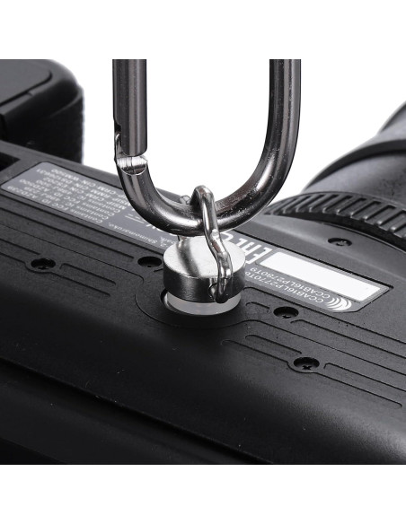 Tornillo en D Acero Inoxidable PATIKIL 4 Pcs 23 mm Negro