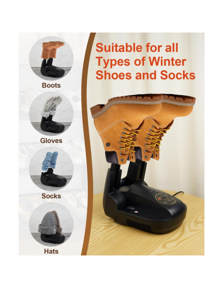 Secador de Botas Eléctrico Scienbeauty Ozono, Plegable y Automático