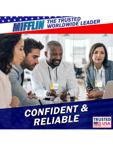 Cintas Planas Mifflin 99 cm Negras con Clips Bulldog - 10 PK