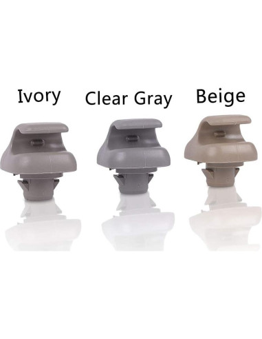 Clip Gancho Visera de Sol Beige Runmade para Honda Accord Civic CRV