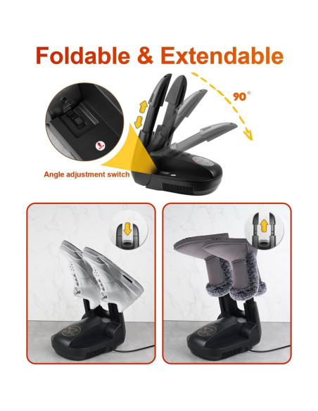 Secador de Botas Eléctrico Scienbeauty Ozono, Plegable y Automático