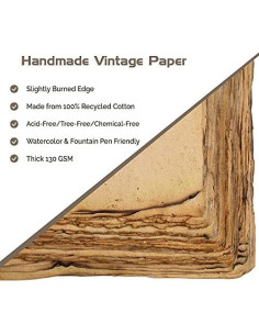 Tarjetas de Papel Hecho a Mano Wanderings 10.2x15.2cm - 50 Unidades 2