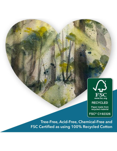 Tarjetas de Papel Hecho a Mano Wanderings 10.2x15.2cm - 50 Unidades