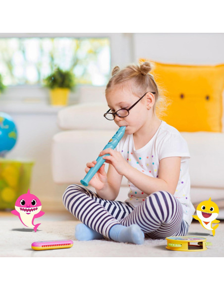 Conjunto de Instrumentos Musicales Lollipop - Flauta, Maracas, Armónica, Pandereta