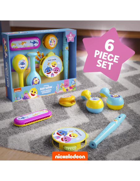 Conjunto de Instrumentos Musicales Lollipop - Flauta, Maracas, Armónica, Pandereta