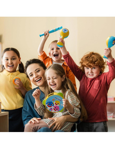 Conjunto de Instrumentos Musicales Lollipop - Flauta, Maracas, Armónica, Pandereta