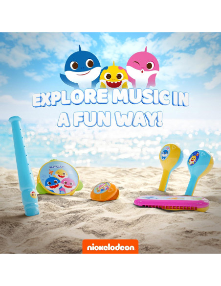 Conjunto de Instrumentos Musicales Lollipop - Flauta, Maracas, Armónica, Pandereta