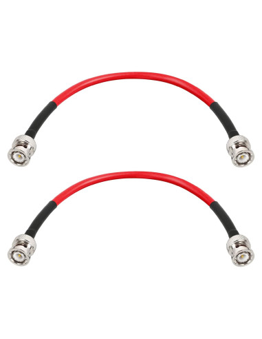 Cable Coaxial BNC Macho a Macho 0.30m 2PCS MOOKEERF RG58
