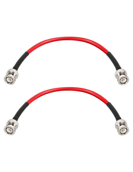 Cable Coaxial BNC Macho a Macho 0.30m 2PCS MOOKEERF RG58