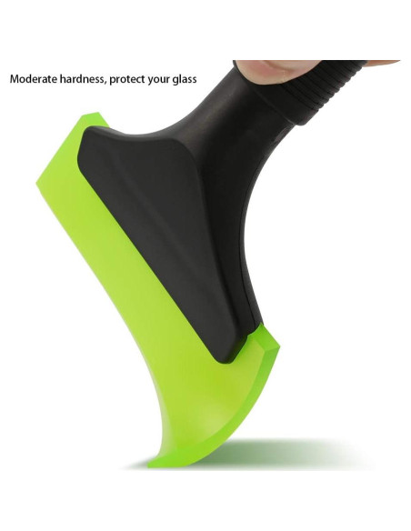 Limpiaparabrisas de Goma FOSHIO Verde 17x13 cm Mango Antideslizante