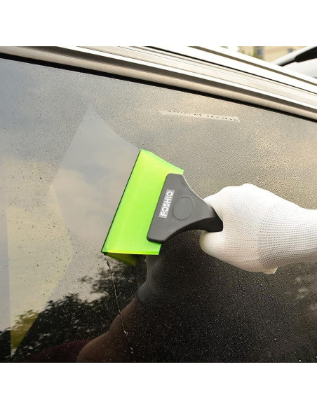 Limpiaparabrisas de Goma FOSHIO Verde 17x13 cm Mango Antideslizante