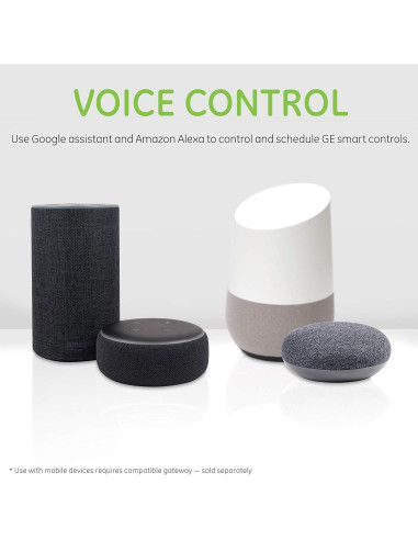 Interruptor Adicional GE Enbrighten 47186 Negro Z-Wave Zigbee