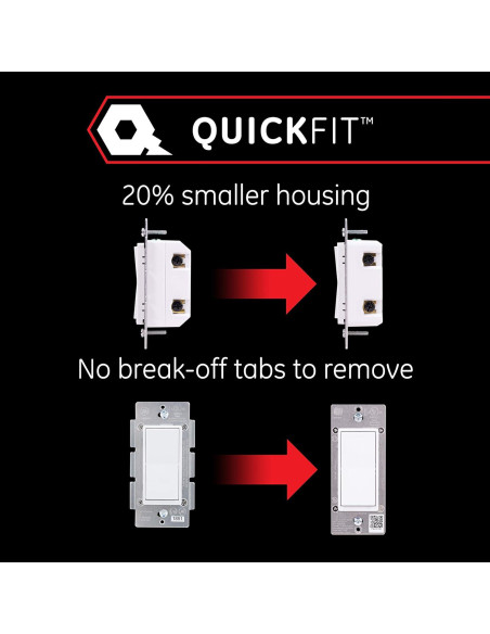 Interruptor Adicional GE Enbrighten 47186 Negro Z-Wave Zigbee