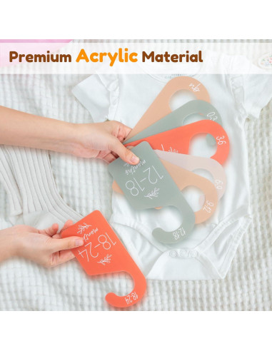 Divisores de Armario para Bebés Giftacity - 7 Organizadores de Ropa