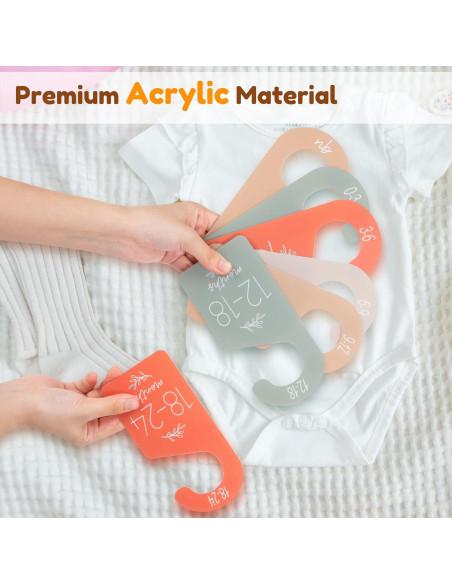 Divisores de Armario para Bebés Giftacity - 7 Organizadores de Ropa