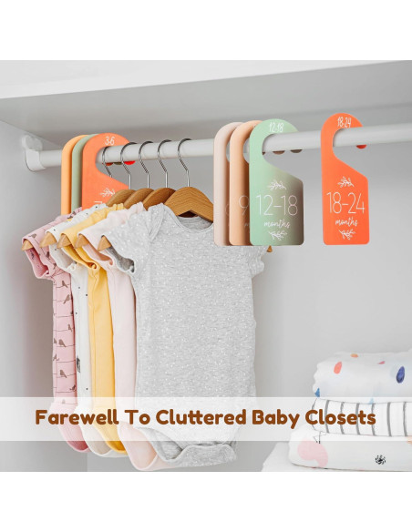 Divisores de Armario para Bebés Giftacity - 7 Organizadores de Ropa