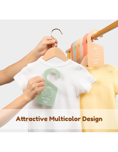 Divisores de Armario para Bebés Giftacity - 7 Organizadores de Ropa