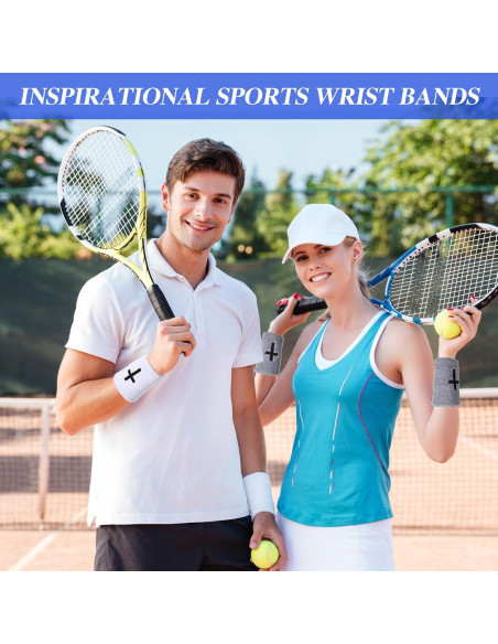 4 Muñequera Deportiva Shyyween LOO0072 Absorbente Color Mezclado