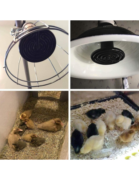 Lámpara de Calor Cerámica 75W OMAYKEY para Reptiles y Anfibios