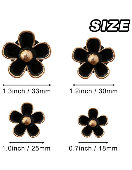 4 Clips de Metal Margarita CYG&CL para Ventilación de Coche