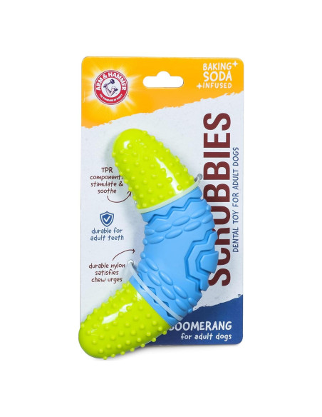 Juguete Masticable Boomerang Arm & Hammer para Perros Adultos 17.78 cm
