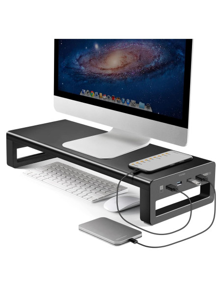 Soporte para Monitor Vaydeer con Hub USB 3.0 - Hasta 27"