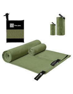 Juego de Toallas de Microfibra Tian Qing 2 Piezas Secado Rápido