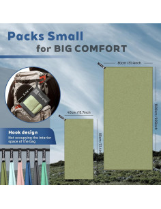 Juego de Toallas de Microfibra Tian Qing 2 Piezas Secado Rápido 2