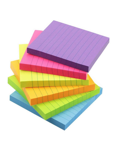 Notas Adhesivas Compra Temprana 7.62x7.62 cm 6 Colores 600 Hojas