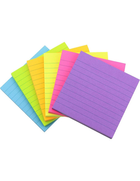 Notas Adhesivas Compra Temprana 7.62x7.62 cm 6 Colores 600 Hojas