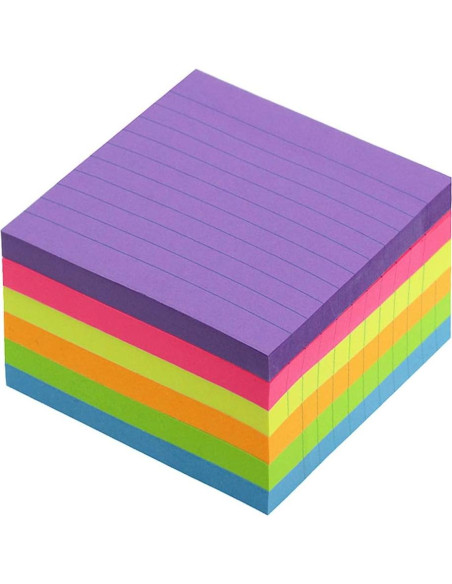 Notas Adhesivas Compra Temprana 7.62x7.62 cm 6 Colores 600 Hojas