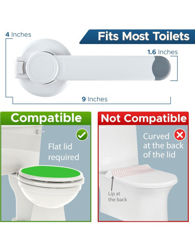 Cerradura de Seguridad para Inodoro Wappa Baby - Paquete de 3