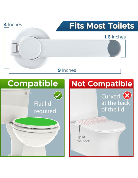 Cerradura de Seguridad para Inodoro Wappa Baby - Paquete de 3