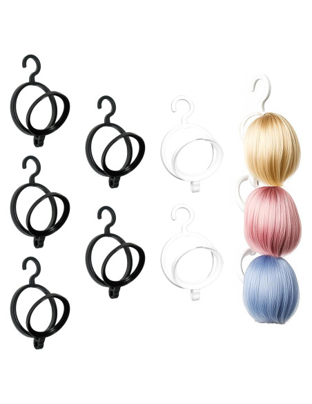 5 Soportes Plegables para Pelucas y Sombreros Aimpiwt - Negro