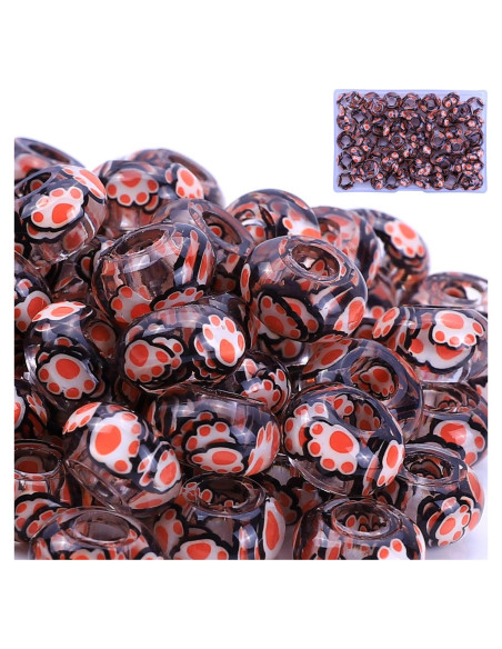 Perlas de Ámbar AIPRIDY para Joyas DIY - 50 Piezas