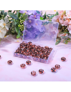 Perlas de Ámbar AIPRIDY para Joyas DIY - 50 Piezas 2