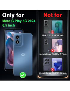 Funda Miqala para Moto G Play 5G 2024, Brilla en la Oscuridad 2